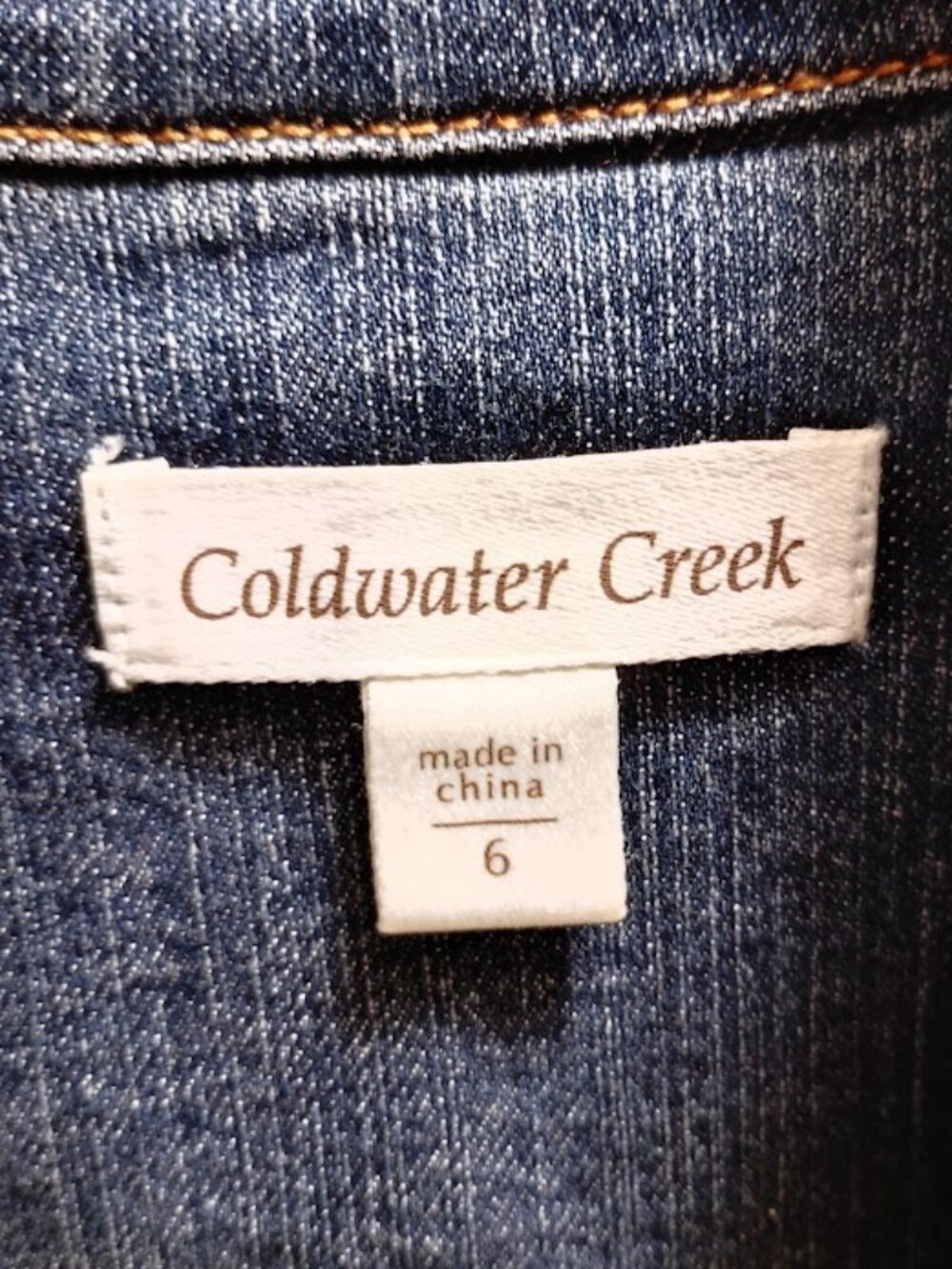 Coldwater Creek Women's Denim Jacket sz 6 - Picture 4 of 8